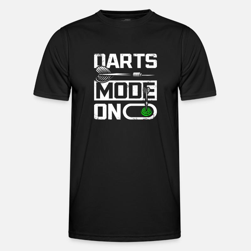 Darts mode on - Männer Funktions-T-Shirt - Schwarz