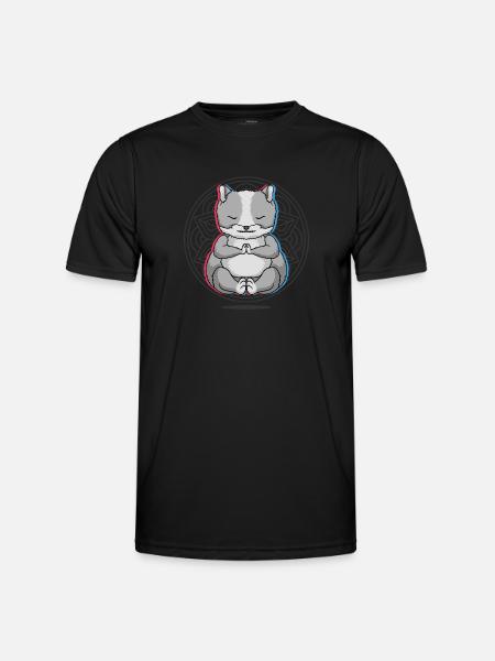 Yoga Hamster Yoga - Men's Functional T-Shirt - black