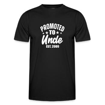 Promu Oncle est 2009 - T-shirt sport Homme - noir - Devant - AI Model Male 178 dark (178cm)