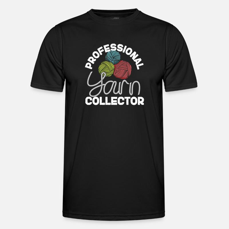 Knitting Knitter Professional Yarn - Men's Functional T-Shirt - black