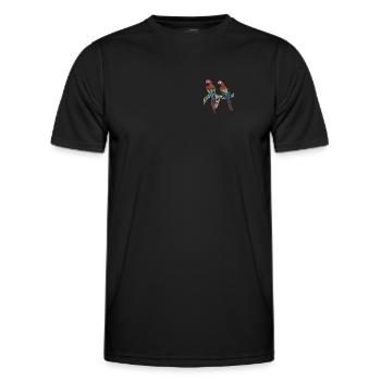Macaw Parrot I South America Exotic bird for - Men's Functional T-Shirt - black - Front - AI Model Male 178 dark (178cm)