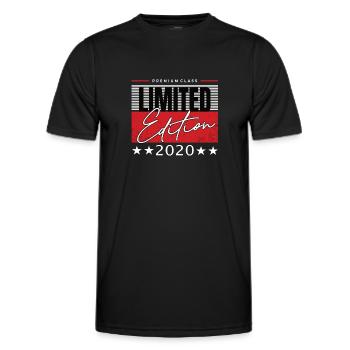 Limited Edition 2020 - Men's Functional T-Shirt - black - Front - AI Model Male 178 dark (178cm)