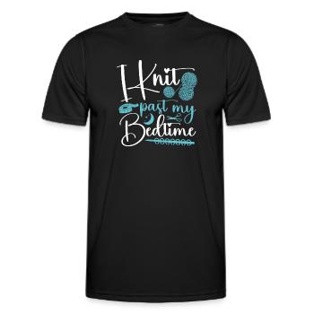Knitting Knitter I Knit Past My - Männer Funktions-T-Shirt - Schwarz - Vorne - AI Model Male 178 dark (178cm)