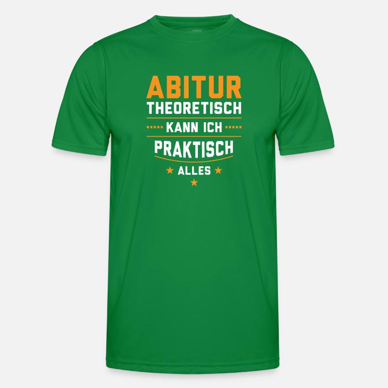 Abitur Abschluss Schulabschluss Geschenk Männer Funktions-T-Shirt