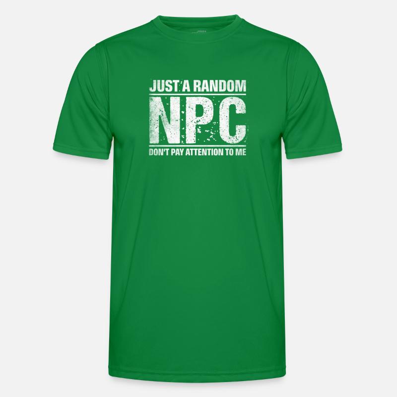 Just A Random Npc Rollenspiel LARP Männer Funktions-T-Shirt