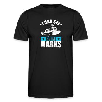 Auto aufbereiter sehe wisch spuren - Männer Funktions-T-Shirt - Schwarz - Vorne - AI Model Male 178 dark (178cm)