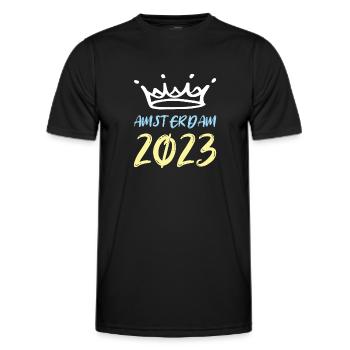 Amsterdam 2023 (Garantie du prix le plus bas) - T-shirt sport Homme - noir - Devant - AI Model Male 178 dark (178cm)