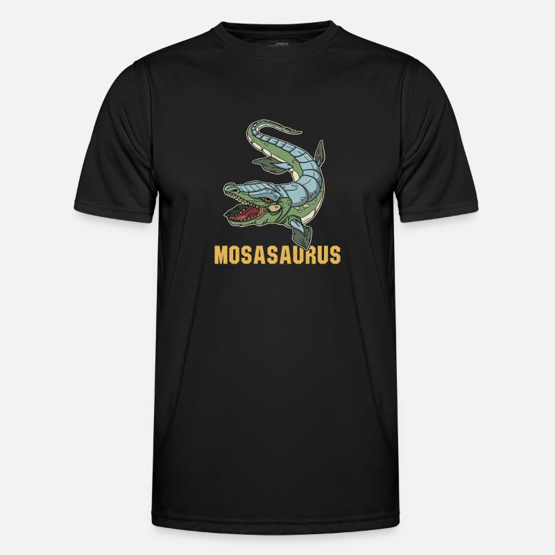 Mosasaurus Dinosaurier Kinder Schule Geschenk - Männer Funktions-T-Shirt - Schwarz