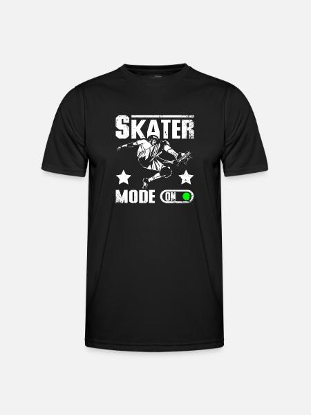 Mode patineur activé - T-shirt sport Homme - noir