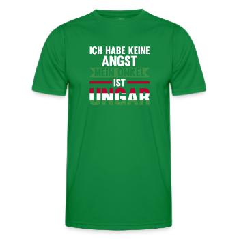 Ich habe keine Angst mein Onkel ist Ungar - Männer Funktions-T-Shirt - Kelly Green - Vorne - AI Model Male 178 dark (178cm)