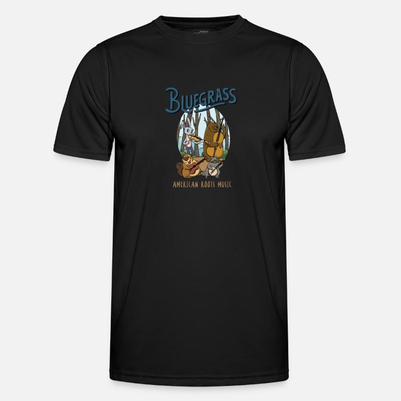 Drôle de conception de musicien de bluegrass pour T-shirt sport Homme