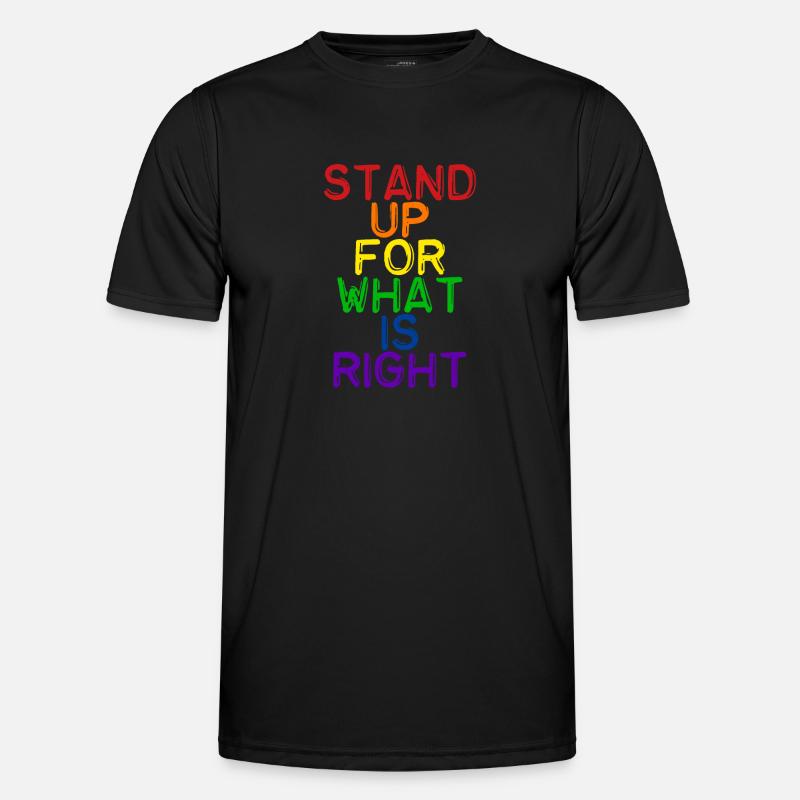 Pride LGBT Statement Männer Funktions-T-Shirt