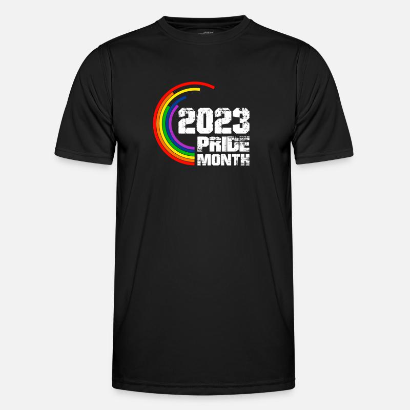 Pride 2023 LGBT Statement - Men's Functional T-Shirt - black