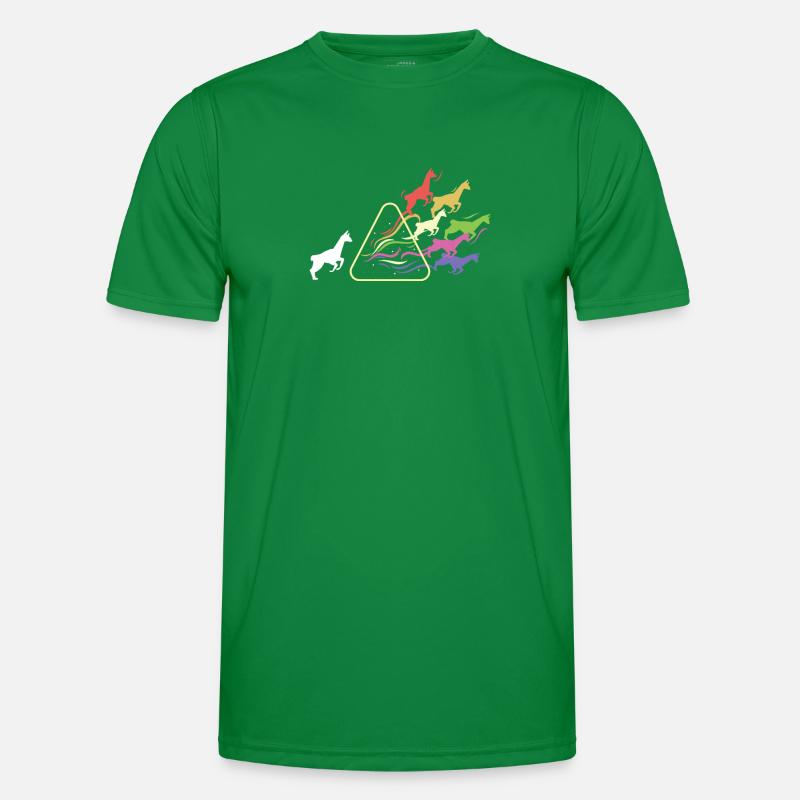 Lama Prism Rainbow Light Funny Physics Men's Functional T-Shirt