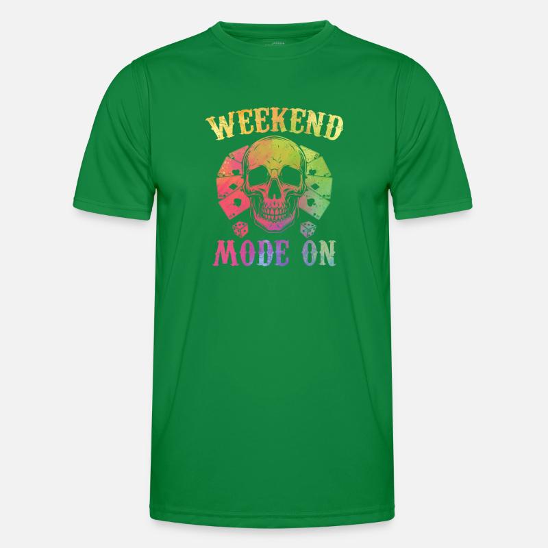 Poker Player Weekend Mode On - Playing Poker Männer Funktions-T-Shirt