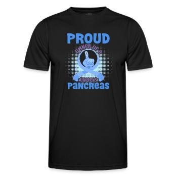 Diabetes Awareness Blue Diabetes Band Diabetes - Men's Functional T-Shirt - black - Front - AI Model Male 178 dark (178cm)