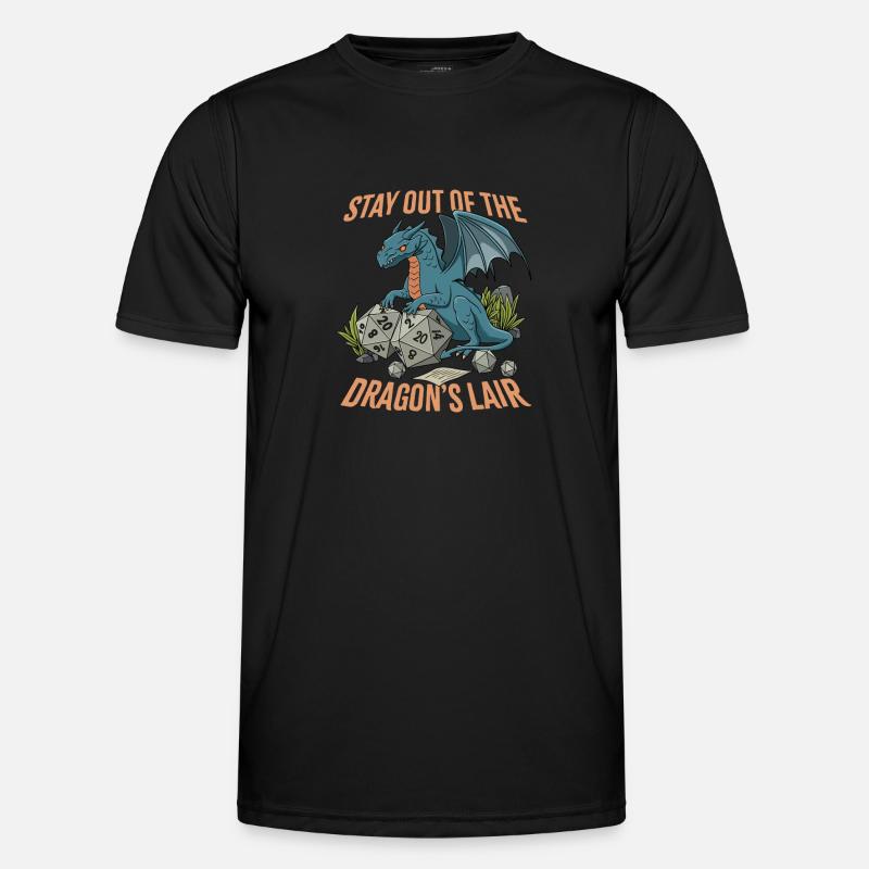 RPG Dragon D20 Cube Design pour un RPG GAMER T-shirt sport Homme