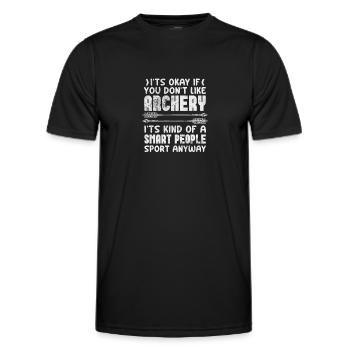 Archery Archer Archer Arrow Gift - Men's Functional T-Shirt - black - Front - AI Model Male 178 dark (178cm)