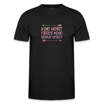 Bogenschiessen Bogenschütze Bogen Pfeil Geschenk - Männer Funktions-T-Shirt - Schwarz - Vorne - AI Model Male 178 dark (178cm)