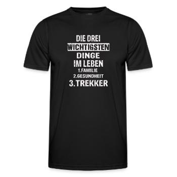 Landwirt - Männer Funktions-T-Shirt - Schwarz - Vorne - AI Model Male 178 dark (178cm)