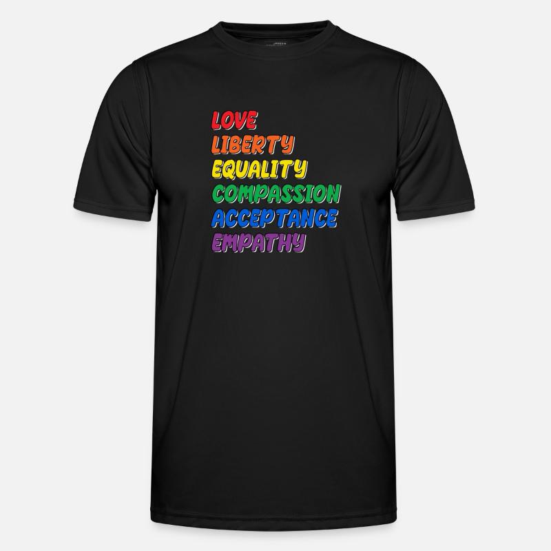 Fier LGBTQ. Déclaration T-shirt sport Homme