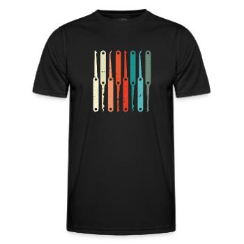 Lock picking colored - Men's Functional T-Shirt - black - Front - AI Model Male 178 dark (178cm)