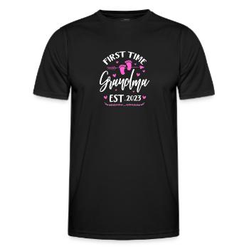 Pregnancy Grandma - Men's Functional T-Shirt - black - Front - AI Model Male 178 dark (178cm)