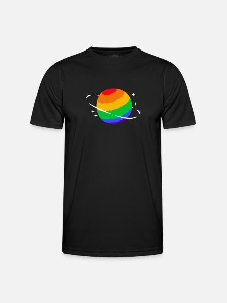 Proud LGBTQ. Opinion - Men's Functional T-Shirt - black