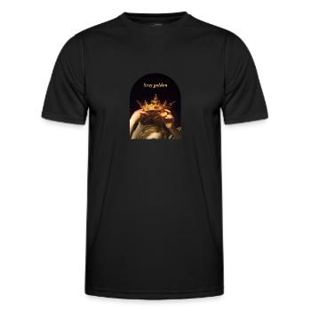 Crown Royalty Art Academia Design esthétique pour - T-shirt sport Homme - noir - Devant - AI Model Male 178 dark (178cm)