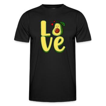 Aimez-vous - T-shirt sport Homme - noir - Devant - AI Model Male 178 dark (178cm)