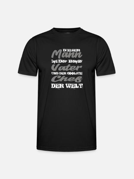 Chef - Männer Funktions-T-Shirt - Schwarz