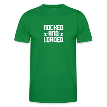 Archery - Men's Functional T-Shirt - kelly green - Front - AI Model Male 178 dark (178cm)