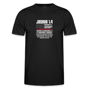 Bible Bible Versets chrétiens Don de Jésus - T-shirt sport Homme - noir - Devant - AI Model Male 178 dark (178cm)