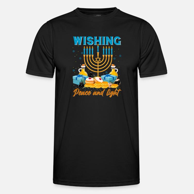 Hanoukka Hanoukka Dreidel Latkes Hanoukka T-shirt sport Homme