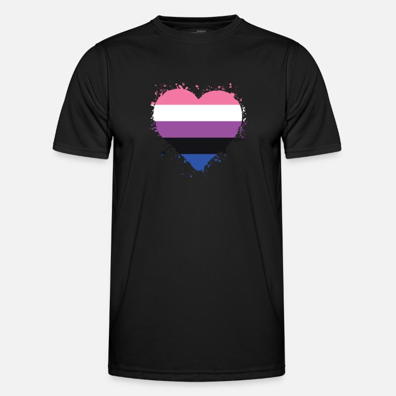 Pride LGBTQ. Statement - Men's Functional T-Shirt - black
