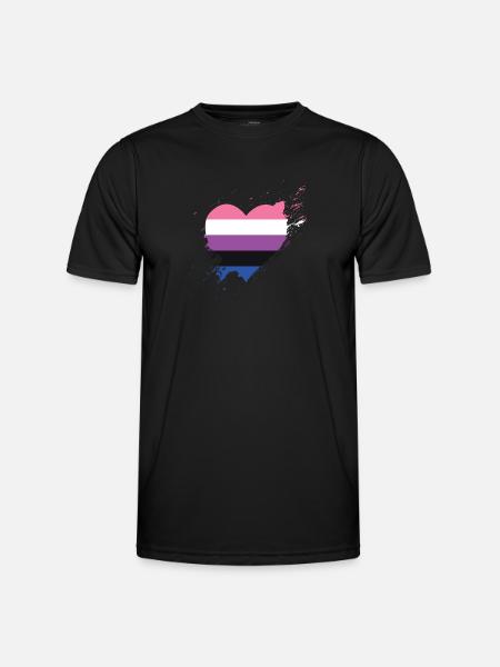 Pride LGBTQ. Statement - Men's Functional T-Shirt - black
