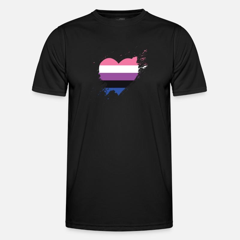 Fierté LGBTQ. Déclaration T-shirt sport Homme