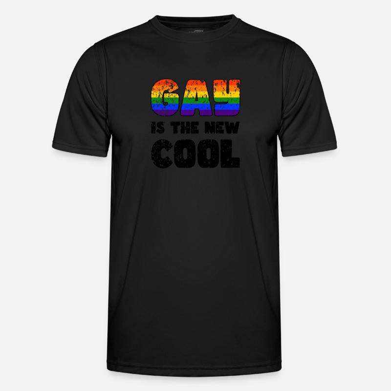 Fierté LGBTQ. Déclaration T-shirt sport Homme