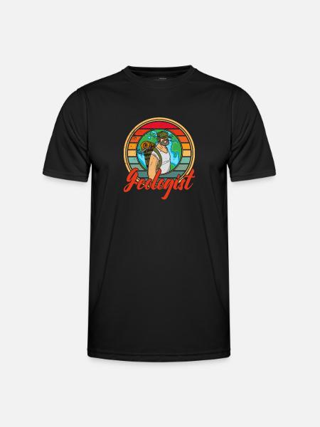 Geologist Rock Geology Profession Scientist - Men's Functional T-Shirt - black