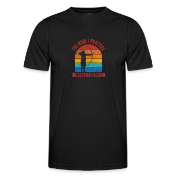 Archery Archer Archer Arrow Gift - Men's Functional T-Shirt - black - Front - AI Model Male 178 dark (178cm)