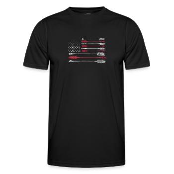 Archery Archer Archer Arrow Gift - Men's Functional T-Shirt - black - Front - AI Model Male 178 dark (178cm)
