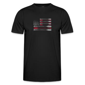 Archerie - T-shirt sport Homme - noir - Devant - AI Model Male 178 dark (178cm)