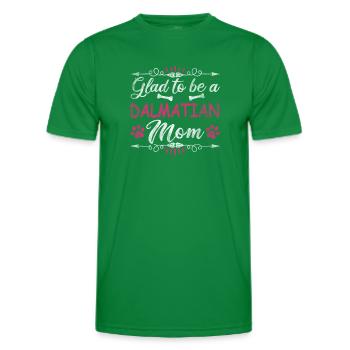 Dog Mom Glad To Be A Dalmatian Mom - Men's Functional T-Shirt - kelly green - Front - AI Model Male 178 dark (178cm)