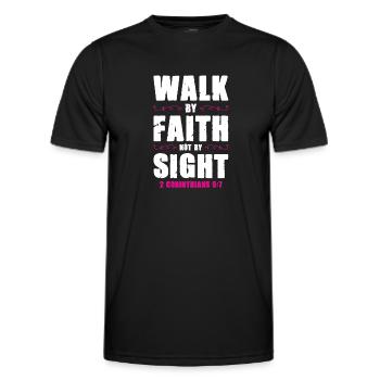 Bible Trust - Men's Functional T-Shirt - black - Front - AI Model Male 178 dark (178cm)