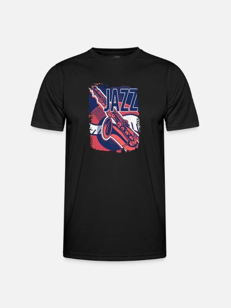 Jazz Music Improvisation Festival - Men's Functional T-Shirt - black