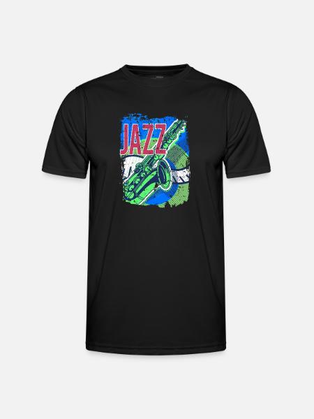 Jazz Music Improvisation Festival - Men's Functional T-Shirt - black