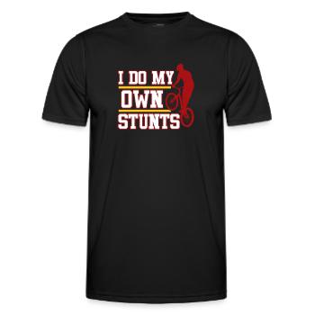 I do my own - Men's Functional T-Shirt - black - Front - AI Model Male 178 dark (178cm)