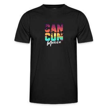 Mexique Cancun Mexicain Cadeau mexicain - T-shirt sport Homme - noir - Devant - AI Model Male 178 dark (178cm)