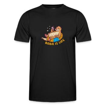 Otter - Men's Functional T-Shirt - black - Front - AI Model Male 178 dark (178cm)