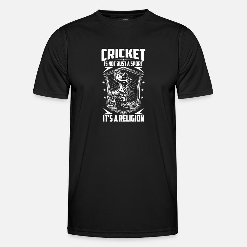 Cricket is a religion - Men's Functional T-Shirt - black